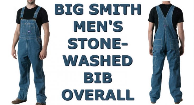 Big Smith Stonewashed Men's Bib Overalls