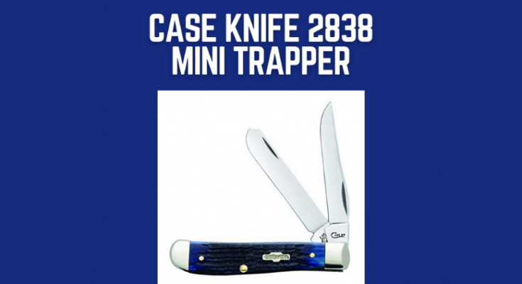 Case Knife 2838 Mini Trapper Blue Bone Rogers Corn Cob Jig