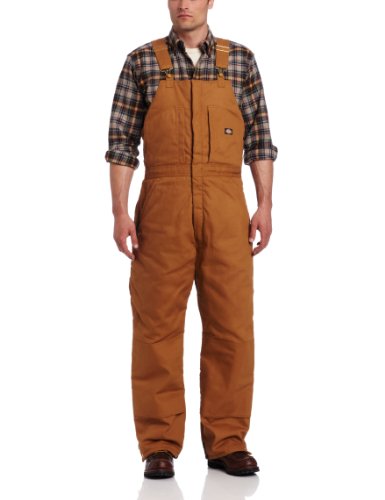 Dickies Brown Duck Insulated Bib Overall