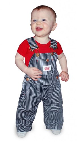 Kids Hickory Striped Bib Overall!