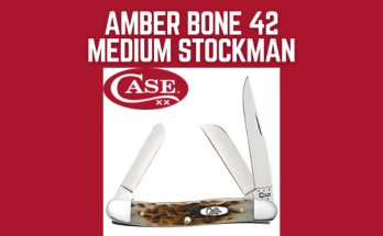 Case Amber Bone Medium Stockman Knife
