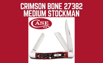 Case Crimson Bone Medium Stockman Knife