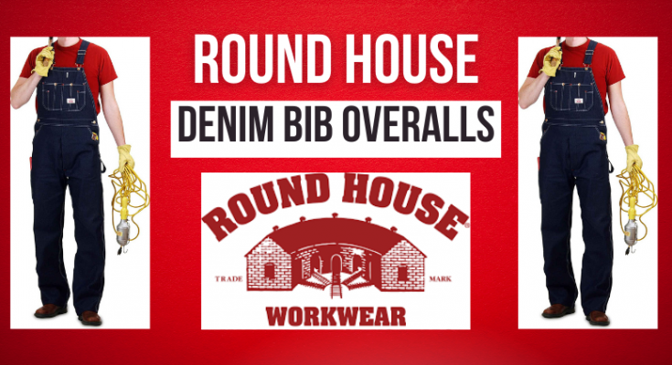 Round House Denim Bib Overalls